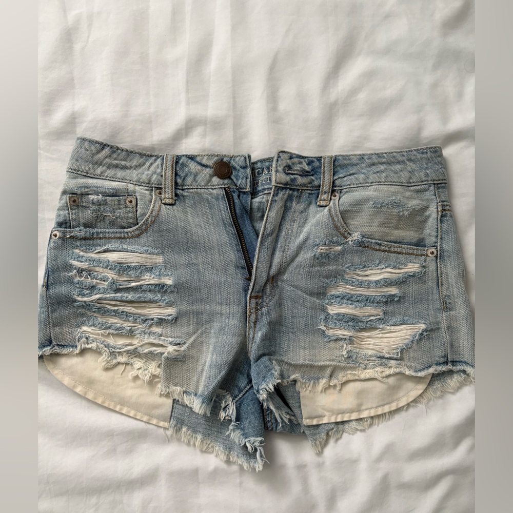 Distressed Denim Women Shorts